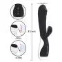 Auonk Function Vibrant Silicone Waterproof Toys for Women (Black-008)