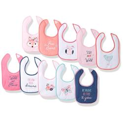 Hudson Baby Unisex Baby Drooler Bibs with Fiber Filling