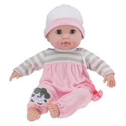 Berenguer Boutique 15" Soft Body Baby Doll - Pink 10 Piece Gift Set with Open/Close Eyes- Perfect for Children 2+