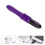 Wand for Sore Back Foot Neck Leg T-Shirt Fully Automatic Telescopic Massager with Base-3 Speed 10 Frequency - Rechargeable Handsfree Silicone Toy Purple by YSQSH