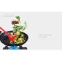 Kitchenware Utensils Premium Silicone Non-Stick and Heat Resistant Utensils for Cooking, Flipping and Pressing Red 2 packs