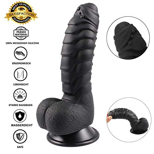 6.89&quot Inch Realistic Dildo, Lifelike Silicone Dildo with Suction Cup Ultra-Soft Flexible Adult Sex Toy for Vaginal G-spot and Anal Play
