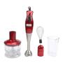 Electric Hand Held Egg Beater Blender Mini Multifunction Stirrer Food Processor Stick Juicer Mixer Meat Grinder Chopper Eu,Red