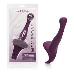 CalExotics Her Royal Harness Mutual Pleasure Silicone G-Spot Me2 Probe, Purple