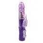 Zcargel 8.21 Inch Waterproof Mute Rabbit Massager Wand 12 Speed with Metal Beads Designed Vibrator Large Dildo Thrusting Toy Soft Silicone G-spot Clit Stimulation Rotating Vibrate Stick for women