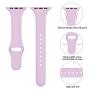 Zekapu Sport Band Compatible for Apple Watch 38mm 42mm 40mm 44mm, Soft Silicone Narrow Slim Sport Replacement Wristband for iWatch Series 5, Series 4, Series 3, Series 2, Series 1 Women