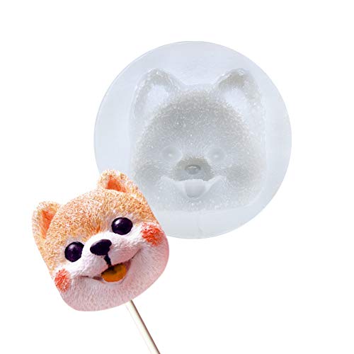 AK ART KITCHENWARE Pomeranian Head Dog 3D Silicone Cake Molds Soap Mold Mousse Mould Fondant Tools Cake Decorating Supplies Dessert Sweet Tools SM-1195