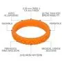 LearnFitFun Silicone Wedding Rings for Women. Thin Stackable Silicon Rubber Engagement Band. by WNDRNG