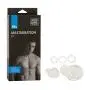 CalExotics His Masturbation Kit - Male Silicone Masturbator Sleeve - Adult Male Cock Ring Sex Toy Set - Clear