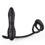 Silicone Vibrating 10 Speed Vibration Butt Plug Anal Sex Toy with Cockring Anal Vibrator