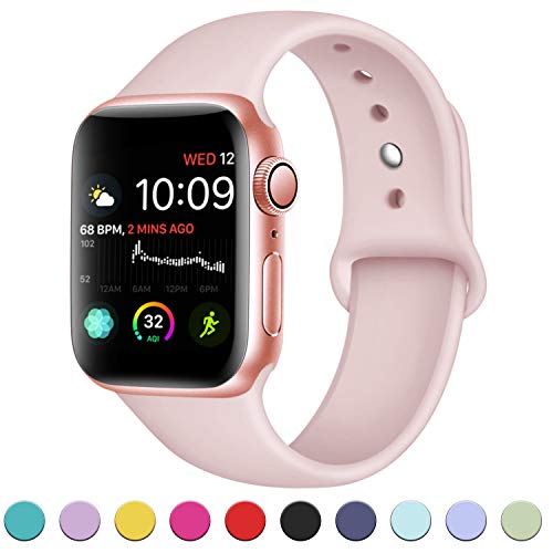DaQin Band Compatible with Apple Watch 38mm 40mm 42mm 44mm for Women and Men, Sport Replacement Wristbands for iWatch Series 5 Series 4 Series 3/2/1, S/M, M/L