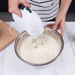 BINZHI Household Electric Egg Beater Cream High Power Mini Handheld Automatic Eggbeater DIY Baking Tool - White Kitchen gadget