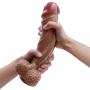 LZWSMGS2662 11 Inch Body Relax Massager Wand Soft Silicone Real Feel Massage Toy with Suction Cup Move with Your Heart LZWSMGS2662