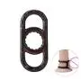 TPTPMAY 1Pc Stretchy Medical Silicone Three Cages Clock Ring Enrection Prolong Pennis Extension Relay Ejeculation Enhancer Six Toys