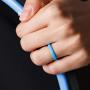ThunderFit Thin and Stackable Silicone Rings, 8 Rings / 4 Rings / 1 Ring - Silicone Wedding Bands for Women - Diamond Pattern