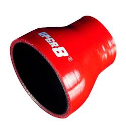 Upgr8 Universal 4-Ply High Performance Straight Reducer Coupler Silicone Hose (1.75"(45MM) to 3.0"(76MM), Red)