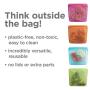 Stasher 100% Silicone Reusable Food Bag, Large 1/2 Gallon Storage and Sous vide Size, 10-inch (64.2-ounce), Clear