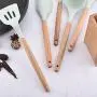LOVIVER Silicone Cooking Utensils Lot Kitchen Utensil Set of 9, -40℃~230℃ Resistant - Light Green, Plastic Holder Included