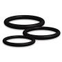 Cock Rings (Set Of 3) RockOut Sex Toys-Bigger Stronger Erections-Fuller Orgasms Prevent Premature Ejaculation-Medical Grade Silicone Penis Rings