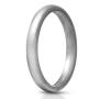 ThunderFit Womens Thin and Stackable Silicone Rings Wedding Bands - 7 Rings / 1 Ring 2.5mm Width - 1.8mm Thick