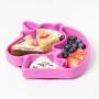 Bumkins Silicone Grip Dish, Suction Plate, Divided Plate, Baby Toddler Plate, BPA Free, Microwave Dishwasher Safe ? Unicorn