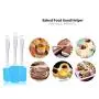 Silicone scraper Food grade baking tool Three-piece suit Heat resistant silicone spatula Rubber scraper Kitchenware,Blue