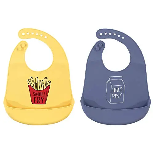 Hudson Baby Unisex Baby Silicone, Waterproof Bibs