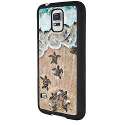 Samsung Galaxy S5 Case, Baby Turtle Shock-Absorption TPU Rubber Bumper Samsung Galaxy S5 Case, Ultra Thin Slim Protective Cover for Samsung Galaxy S5-Black