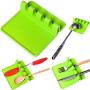 Mats Pads - Nocm Cooking Silicone Spoon Rest Utensil Spatula Holder Heat Resistant - K Spatula Dinner Wooden Ice Pads Bedspread Spoon Set Shovel Dishcloth Cell Oil Kitchen Wooden Home Kitch