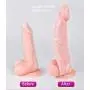 Silicone-Enhanced Penis Condom, Extended Male Chastity Toy, Reusable Condom~ Meets Every Mans Needs (7 inches), Skin Tone