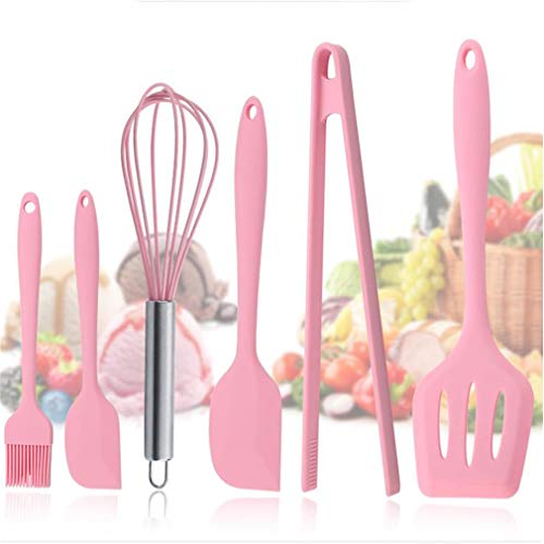 GUAngqi 6 Pcs Kitchenware Scraper Silicone Tool Set Creative Shovel Bakery Kit for Kicthen