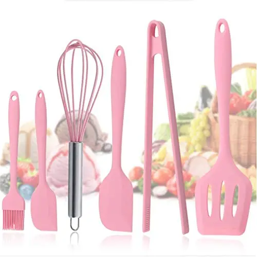GUAngqi 6 Pcs Kitchenware Scraper Silicone Tool Set Creative Shovel Bakery Kit for Kicthen