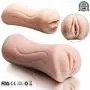 Pocket Pussy Male Masturbators Sex Toys 3D Realistic Mouth and Vagina Masturbator Oral Sex Male Masturbation Cup, Silicone Virgin Anus Love Doll for Couples Men Masturbation