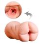 Ergonomic Design Double Holes Silicone Dolls Mens Adult Toys,Underwear Silicone Artificial 3D Realistic Lifelike Toys for Men Male with 2 Entries Cup Toys, T-Shirt