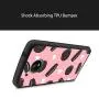 Moto E4 Case,Flexible Soft TPU Cover Shell,Slim Silicone Black Rubber Non-Slip Durable Design Protective Phone Case for Moto E4 -Biscuits