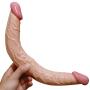 SUPVOX Silicone Double Headed Ended Dildo Dong G Spot Dildo Toy for Women (Pattern A)