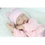 RoyalDoll Realistic Sleeping Reborn Baby Dolls Girl 22 Inch Newborn Vinyl Silicone Baby Doll Eyes Open Handmade Weighted Gifts Set