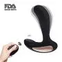 Prostate Massager, Remote Anal Butt Plug Vibrator for Men, Rechargeable P-Spot Stimulator Toy Beginner, 12 Stronger Vibrating Speeds, Waterproof Silicone & 3.9 in Perfect Size