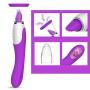 Ruiboyer Licking Tongue Powerful Heating Multispeed Clitorial Vibrartor Toys for Couples,USB Waterproof Rechargeable