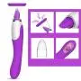 Ruiboyer Licking Tongue Powerful Heating Multispeed Clitorial Vibrartor Toys for Couples,USB Waterproof Rechargeable