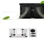 QIN.J.FANG-Kitchen 220V Stainless Steel 4-Slice Toaster,rapid heating widened barbecue trough,LED light indicator