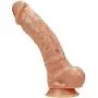 HECGGS 9 Inch Silicone Waterproof Massager for Women with Strong Suction Cup HECGGS