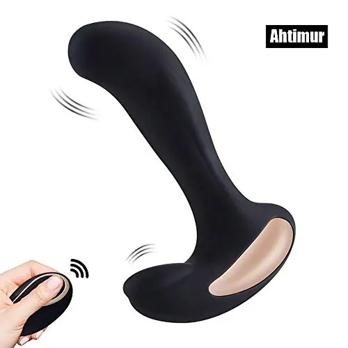 Prostate Massager, Remote Anal Butt Plug Vibrator for Men, Rechargeable P-Spot Stimulator Toy Beginner, 12 Stronger Vibrating Speeds, Waterproof Silicone & 3.9 in Perfect Size