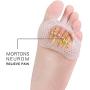 Metatarsal Pads,Ball of Foot Cushions,Silicone Forefoot Sleeve,Toe Separator,Metatarsalgia Insoles,Best for Mortons Neuroma Callus,Diabetic Feet,Hammer Toe,High Heels Foot Pain Relief,6 PCS (White)