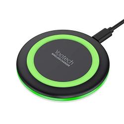 Yootech Wireless Charger Qi-Certified 10W Fast Wireless Charging Pad, 7.5W Compatible with iPhone 11/11 Pro/11 Pro Max/XS MAX/XR/XS/X/8, Galaxy Note 10/Note 10 Plus/S10/S10 Plus/S10E(No AC Adapter)