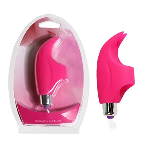 Vibrator, Oomph! 4 Inch Silicone Waterproof Vibration Massager 16 Modes Magic Wand Finger Vibrator Sexy Toy Rali - Red