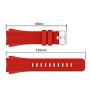 GOSETH Compatible with Samsung Galaxy (46mm),Watch Bands, 22mm Straight Stripe Silicone Wrist Strap Replacement Buckle Band for Samsung Galaxy SM-800/SM-805 SmartWatch (Red)