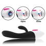 Guxing 16 Speeds Vibrant Toys Female Silicone dilo diloWaterproof Toys for Women - Black