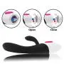 Guxing 16 Speeds Vibrant Toys Female Silicone dilo diloWaterproof Toys for Women - Black