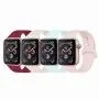 YANCH Compatible with for Apple Watch Band 38mm 42mm 40mm 44mm, Soft Silicone Sport Band Replacement Wrist Strap Compatible with for iWatch Series 4/3/2/1, Nike+,Sport,Edition